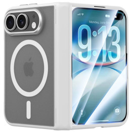 Frosted MagSafe suojakuori Apple iPhone Fold - Summit white